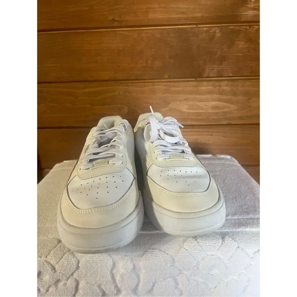 Puma Mens Caven Dime White/Cream/Tan  (384953 17) - Sz 9.5